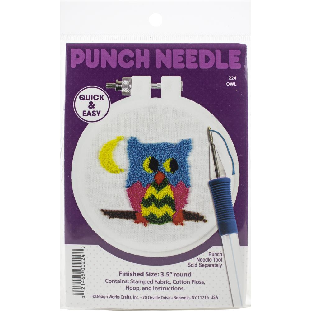 Design Works Owl Punch Needle Kit